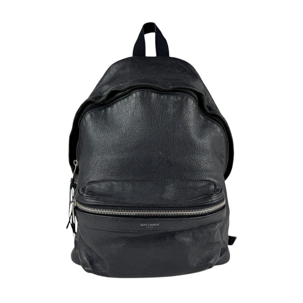 Saint Laurent Backpack Leather Black